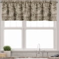 thumbnail image 3 of Ambesonne Grunge Valance & Curtain, Nostalgic Pins Old, 55"x36", Army Green Tan, 3 of 6
