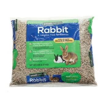 Small World Complete Rabbit Feed Fortified with Essential Minerals & s, 5 lb