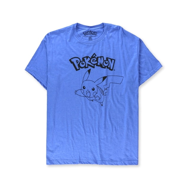 Camiseta gráfica de Pokemon GAME FREAK, Inc. para hombre azul pequeña