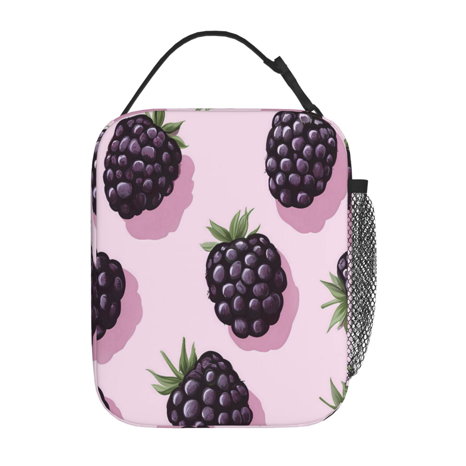 Lunch Bag For Women Men Insulated Portable Lunch Box Bento Box Office Picnic Travel Cooler Bag Blackberry