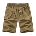 thumbnail image 2 of YHAJDS Mens Work Shorts Solid Durable Pockets Summer Lightweight Casual Utility Wear, 2 of 5