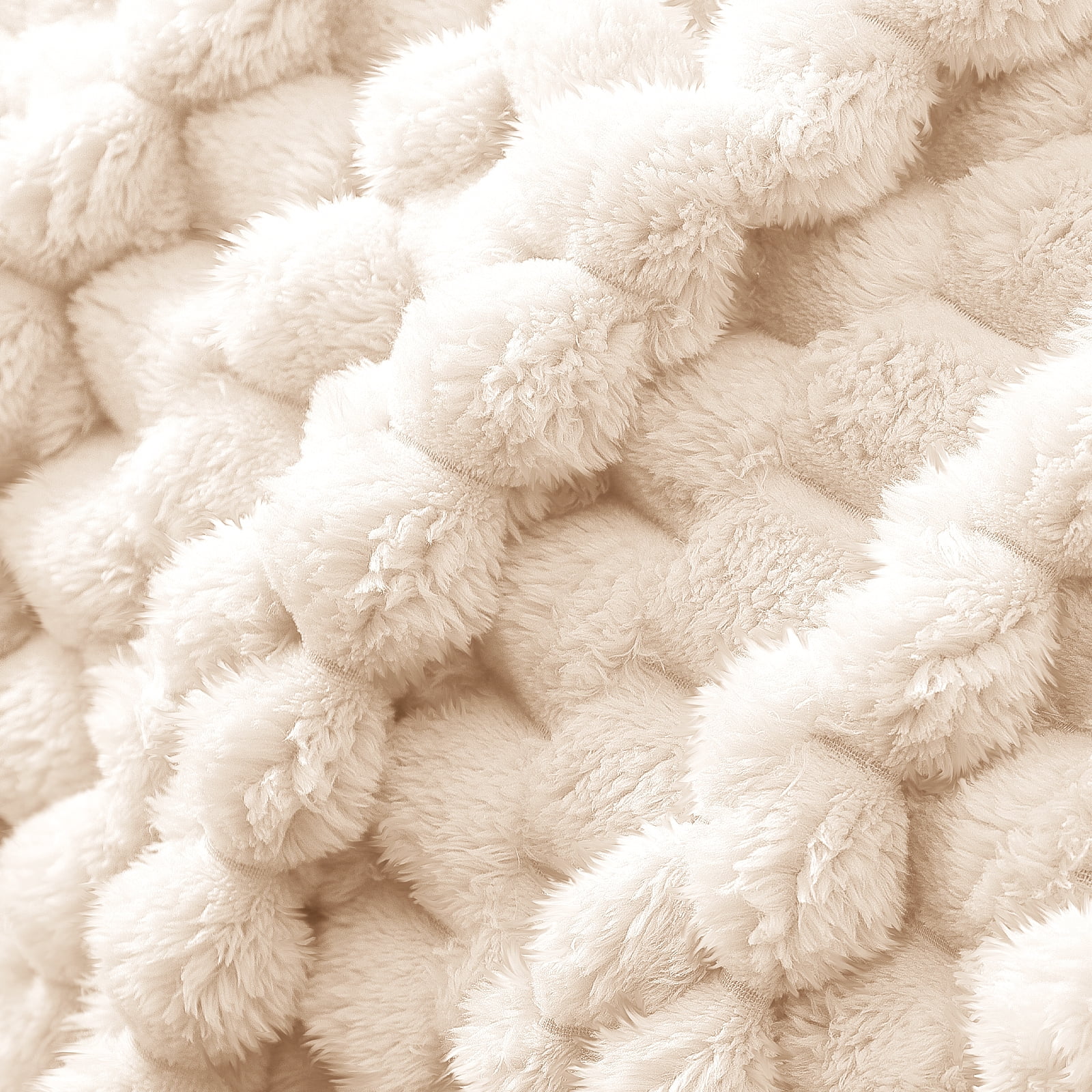 Whale Flotilla 90"x 104" King Size Blanket for Bed with Expanded 3D-Jacquard Pattern, Fuzzy Soft Cozy Exquisite Blankets or All Season, Warm and Fluffy, White