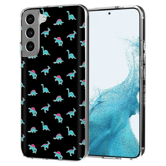 TalkingCase Thin Slim Case Compatible for Samsung Galaxy S22 5G, Dinosaurs Shape Print, Lightweight, Flexible, Soft, USA