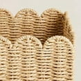 thumbnail image 6 of Scalloped Edge Basket, Wicker Storage Baskets,Handwoven Organizing Baskets for Shelves, Paper Rope Design, 6 of 6