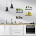 thumbnail image 4 of Sorbus Floating Shelves, Wall Shelves for Bedroom, Kitchen, Living Room, Bathroom Shelves Over The Toilet (4-Pack), 4 of 6