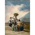 thumbnail image 2 of Francisco de Goya 14x18 Gold Ornate Wood Frame and Double Matted Museum Art Print Titled - Autumn (1786), 2 of 4
