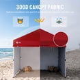 thumbnail image 4 of CROWN SHADES 10X10 Comercial Instant Canopy Pop Up Tent with Center Lock 4 Sidewalls Sto'N Go Bag Red, 4 of 10