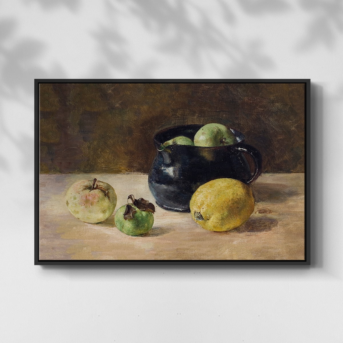 Vintage Botanical Print-LXVI By Wexford Home Framed in Black Wood Gallery Wrapped Canvas 25 in. x 37 in.