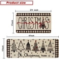 thumbnail image 3 of Christmas Kitchen Rugs Set of 2, Xmas Trees Joy Snowflakes Kitchen Mats for Floor Non Slip Winter Holiday Farmhouse Christmas Decoration 17x29 and 17x47 Inch, 3 of 6