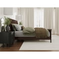thumbnail image 4 of Valencia King Low Profile Wood Platform Bed with Matching Footboard in Walnut, 4 of 10