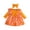 Orange, variant on Newborn Baby Girls Knit Butterfly Mesh Dress Long Sleeve Lace Ruffle Romper Outfit 0 3 Months (Pink,0-3 Months)