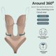thumbnail image 4 of Faja moldeadora para mujer, sujetador sin espalda, tanga, entrenador de cintura, vestido interior con escote en U, ropa interior moldeadora., 4 of 5