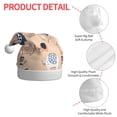 thumbnail image 4 of Balery Cute Ink Drawn Elephants Pattern Santa Hat Christmas Hat Funny Christmas Hat Christmas Knitted Beanie Hat For Men Women Adult, 4 of 6
