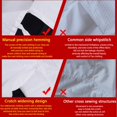 thumbnail image 4 of dgysar Karate Uniform, Adult & Girls Judo BJJ Martial Arts Gi with Belt, Professional Training Wear for Dojo & Competition 120White, 4 of 5