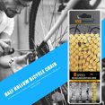thumbnail image 3 of Sywqhk VG Sports Cadena de bicicleta 116 eslabones 8 velocidades MTB medio cadena hueca (oro) Sywqhk Alta Calidad, 3 of 6