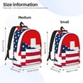 thumbnail image 3 of Yiaed USA Switzerland Print Backpack, Premium Laptop Backpack, Travel Backpack for Women, Lightweight Backpacks, Comfortable Back Pack-Small, 3 of 7