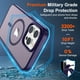 thumbnail image 4 of Funda magnética SUPFINE para iPhone 15 Pro, color morado oscuro, 4 of 7