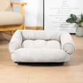 thumbnail image 1 of Soft Sponge Dog Sofa Deerskin Fleece Soft Medium Dog Bed for the Sofa Sleep Bed Pet Bed for a Small Dog Winter Pet Bed Washable ShopWise Round, 1 of 15
