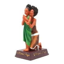 African American Expressions Mother’s Prayer African American Figurine – Resin Statue of Praying Black Mother and Daughter – Inspirational Home Décor Gift – Faith-Based Collectible for Women