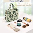 thumbnail image 5 of FORMRS Womens Corduroy Tote Bag Crossbody Shoulder Handbag with Pocket, Green Geometric, 5 of 7