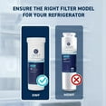 thumbnail image 5 of Mist XWF Refrigerator Water Filter Replacement Cartridge (Not XWFE) for GE, Compatible with GE XWF Models: GWE19JSLSS, WR17X30702, GBE21, GDE21, GDE25, GFE24, 2-pack, 5 of 7