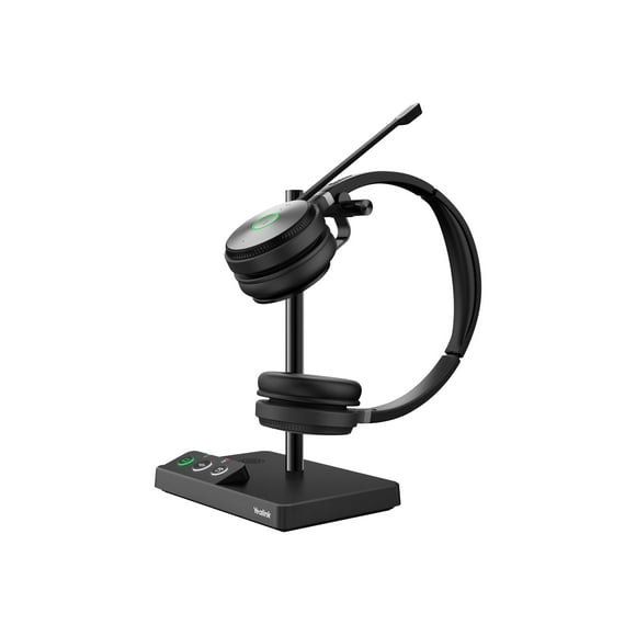 Yealink WH62 Dual - Headset - on-ear - DECT - wireless - Optimized for UC