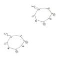 thumbnail image 1 of Tobillera Minnieouse elegante trébol oro plata accesorio moda pulseras tobillo para niñas mujeres, 1 of 6