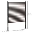thumbnail image 2 of Brown 4ft Outdoor Privacy Screen – Metal Garden Divider for Patio, Deck & Backyard – Versatile Barrier with 2 Standing Options, 2 of 7