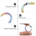 thumbnail image 5 of 5pcs llaveros llavero anillos titanio aleación llavero anillos bricolaje claves adjunto, 5 of 5