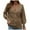Khaki, variant on Lilgiuy Women Casual Solid Knitting Buttons Hollow Out Long Sleeve V-Neck Sweaters Tops,Pink,S 2022 Fall Winter