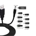 thumbnail image 2 of Universal 5v Usb Cord, Usb To Dc Cable With 8 Types Connectors For Android Phones, , Bank, Toy, 2 of 5