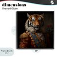 thumbnail image 4 of Stupell Industries Traditional Noble Tiger Transformation Black Framed Giclee Art, 17 x 17, by Lazar Studio, 4 of 8
