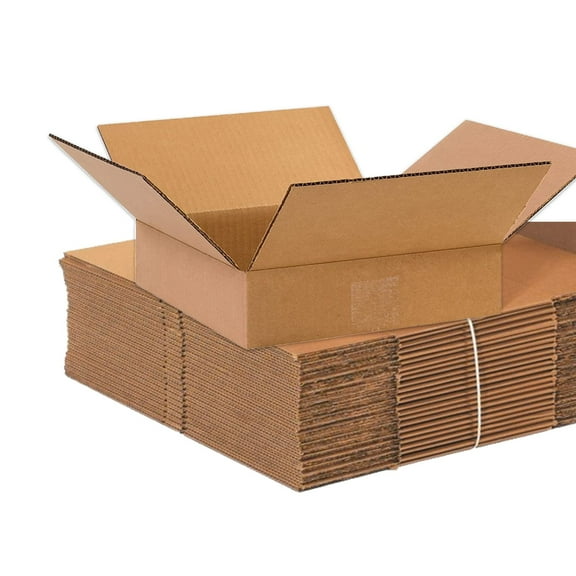 Box USA Flat Corrugated Boxes Pack of 25