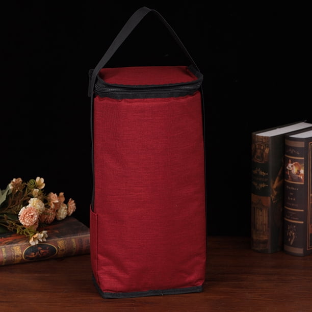 unbranded Bolsa De Regalo Para Vino Roja Con Material Duradero Y Compartimento Aislado Para Uso Doméstico
