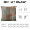 Yllo0ord Rust Grey Throw Pillow Cover, Silk Jacquard Pillow, Square