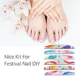 thumbnail image 3 of Juego de 6 limas de uñas de doble cara con diseño floral, para manicura y pulido, multicolor, incluye 4 modelos, grano 100/180, tamaño 18.5x0.2cm., 3 of 6