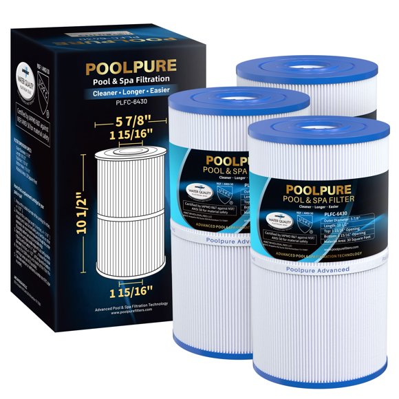 El filtro de spa POOLPURE C-6430 reemplaza al 31489 PWK30 Filbur FC-3915