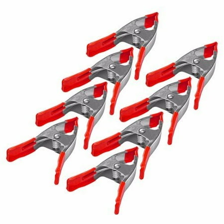 

Wideskall 6 inch Metal Spring Clamps w/ Red Rubber Tips Clips Pack of 8