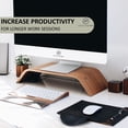 thumbnail image 3 of Reposamuñecas ergonómico, material suave y fresco, ideal para el trabajo desde casa, ordenador, portátil, juegos, oficina, movimiento suave, se desliza con el ratón, alivio del dolor de muñeca XianweiShao 9024719129785, 3 of 5