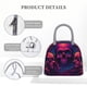thumbnail image 4 of Balery Purple-Red Skull Bolsa de Almuerzo para Mujeres, Caja de Almuerzo, Bolsa de Almuerzo Pequeña Impermeable, Tote de Almuerzo Reutilizable con Gran Capacidad, 4 of 6