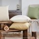 thumbnail image 4 of Deconovo Linen Look Throw Pillow Covers for Sofa Couch Invisible Zipper Navy Blue No Pillow Insert Set of 2, White, 18x18 Inch, 4 of 8