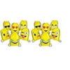 RIN Emoji Assorted Emoticon Party Favors Drawstring Backpacks, 24 Piece