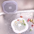 thumbnail image 3 of Square Drain Cover for Shower TPR Drain Hair Catcher Flat Silicone Plug, 3 of 7