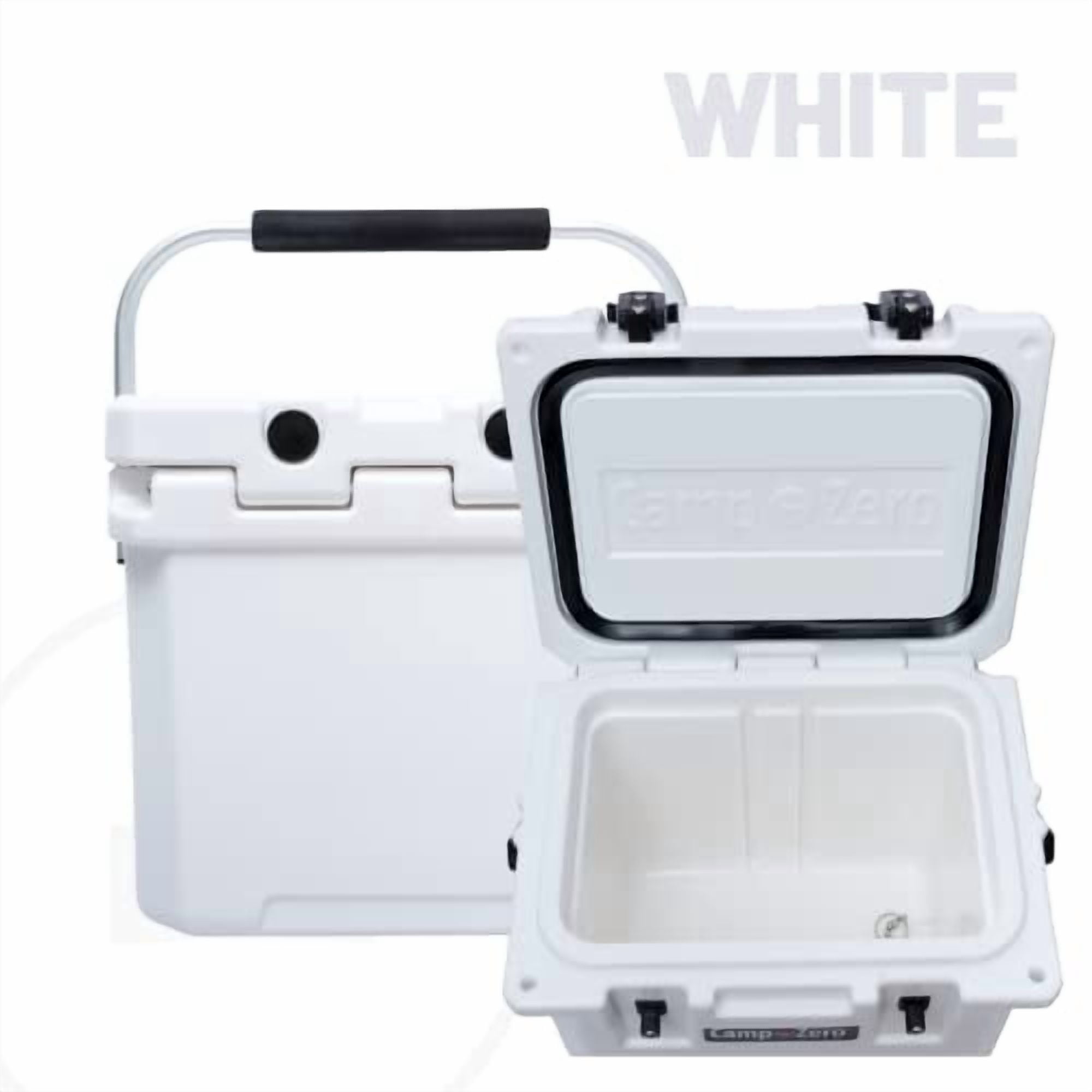 Camp-Zero 12.6 Qt. Premium Cooler with Cup Holders | White
