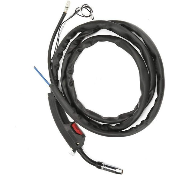 Hongkaii 14AK MIG Welding Torch, MB14 CO2 Gas Protective MIG Welder Torch, 2 Meters, Fits 160A200A Current, Black, Stainless Steel CA710-7024