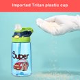 thumbnail image 4 of Inteprter Botella de agua ABS para niños, boquilla de silicona a prueba de fugas, interruptor de presión a prueba de golpes, reemplazo de 500ml, taza Teteras cian Inteprter HA073658-01, 4 of 6