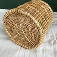thumbnail image 6 of Flower Girl Basket with Pearl Handle Wedding Flower Basket Cute Rattan Wicker Basket with White Ribbon Wicker Storage Basket Decorative Baskets for Home Decor, 6 of 9