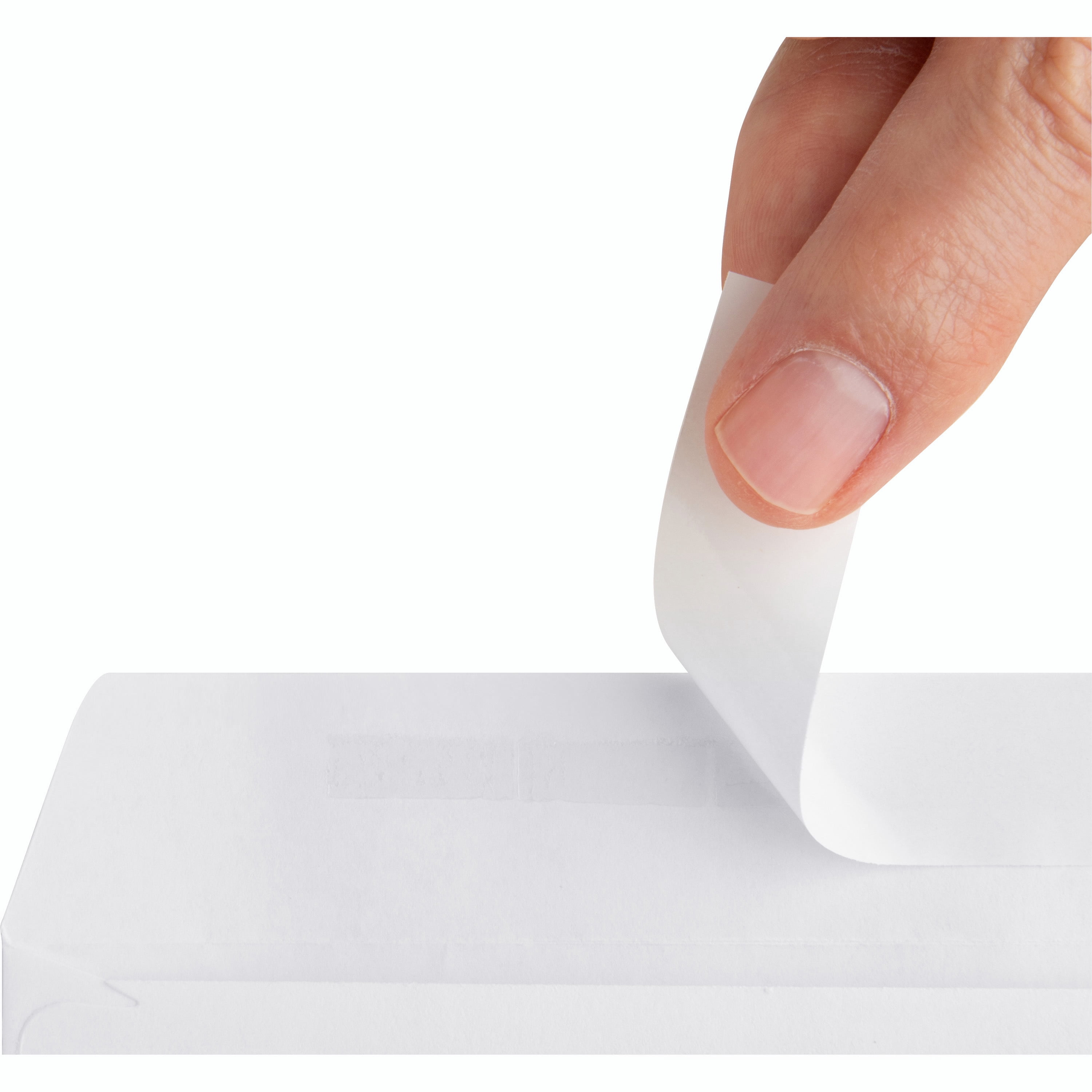 Business Source, BSN04646, Plain Peel/Seal Business Envelopes, 500 / Box, White