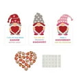 thumbnail image 2 of 24 Count Valentine's Day Stationery Gift Set Heart Shaped Erasers and Cards for Classroom Exchange School Party Favors Gnome Love Message Cards (24 Count) Heart, 2 of 7