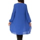 thumbnail image 3 of INSPIRAR CHIC Blusas Asimétricas de Manga Larga con Cuello Redondo para Mujeres, Casual y Elegante, Talla XL, Azul Real, 3 of 6
